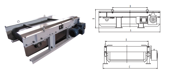 RCYE型自卸式磁性分離機示意圖